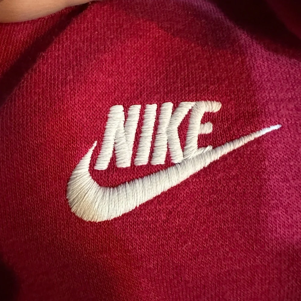 Nike L 5/$15 XL 1X 2x too Hoodie cowl Red Kangaroo Pocket Sweatshirt DISTRESSED - Picture 10 of 10